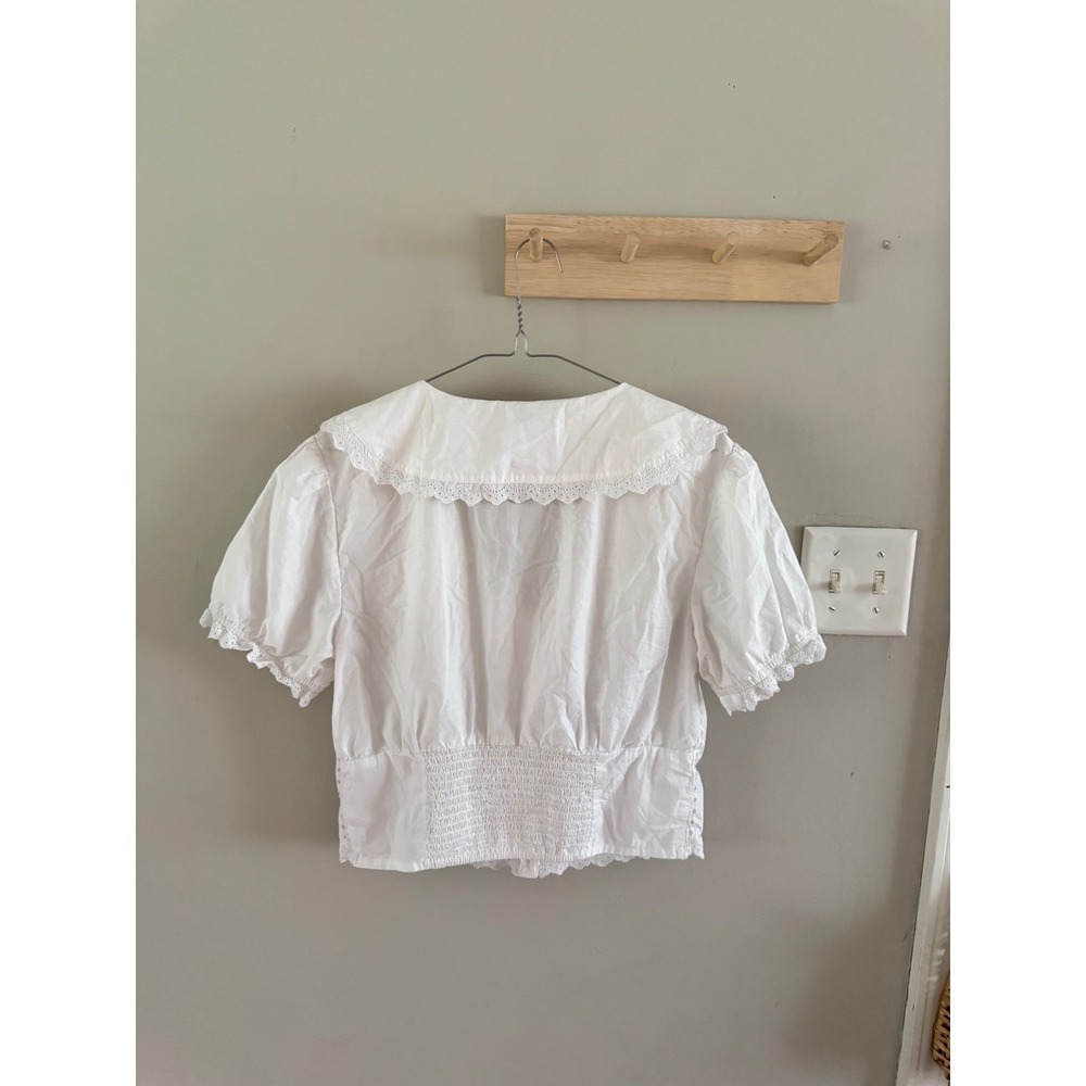 american eagle eyelet button down - Picture 5 of 6